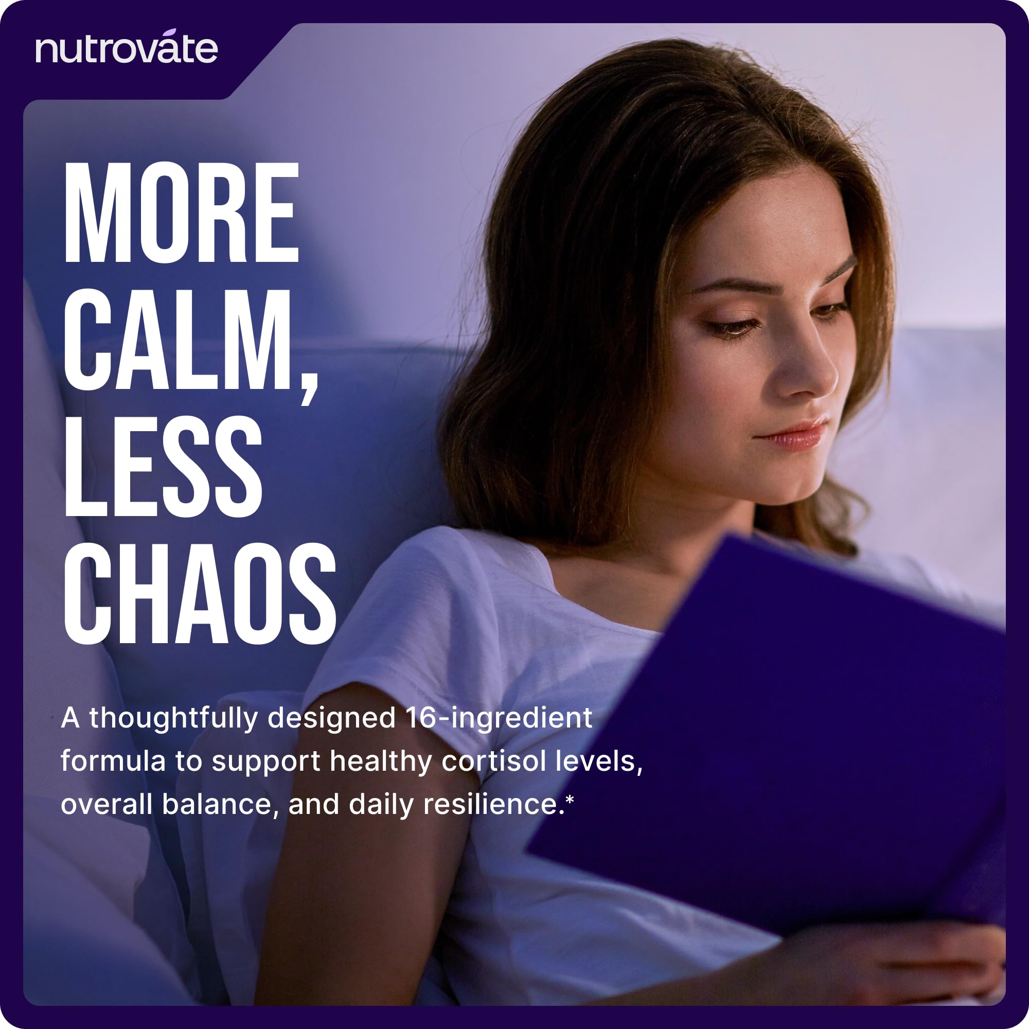 Cortisol Support for Women by Nutrovate | Calm & Sleep

