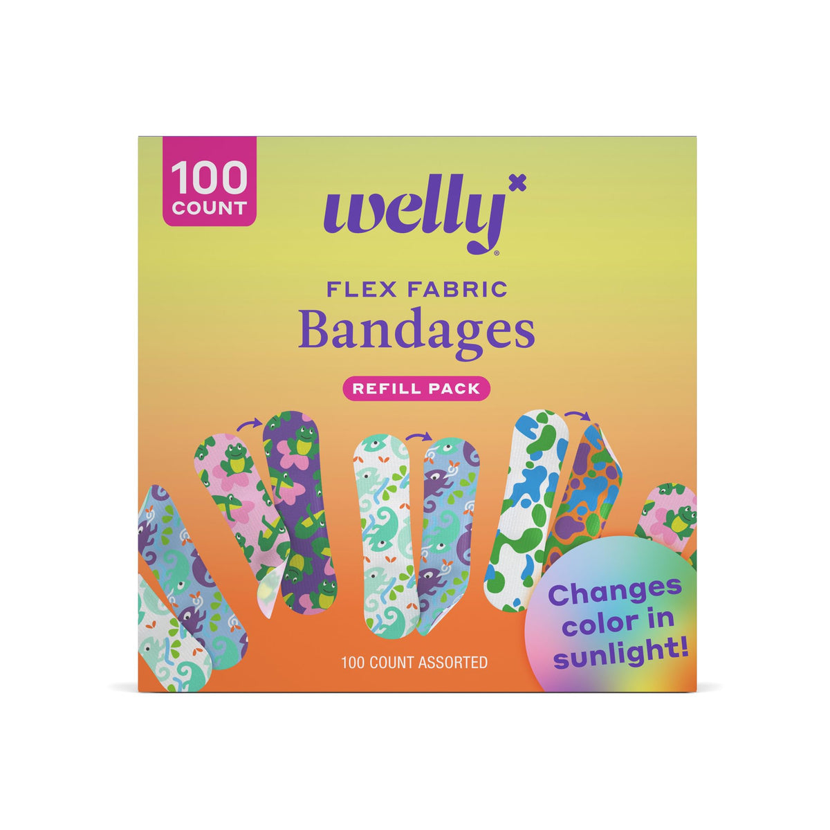 Welly Bandage Adhesive Flexible Fabric Bandages - Latex-Free
