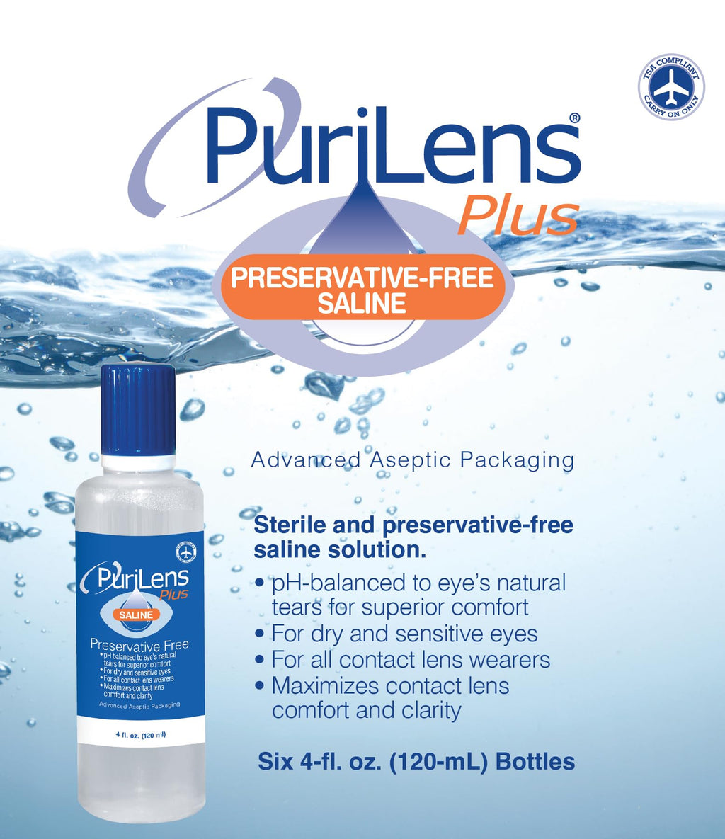 Purilens Plus Preservative-Free Contact Lens Saline Solution

