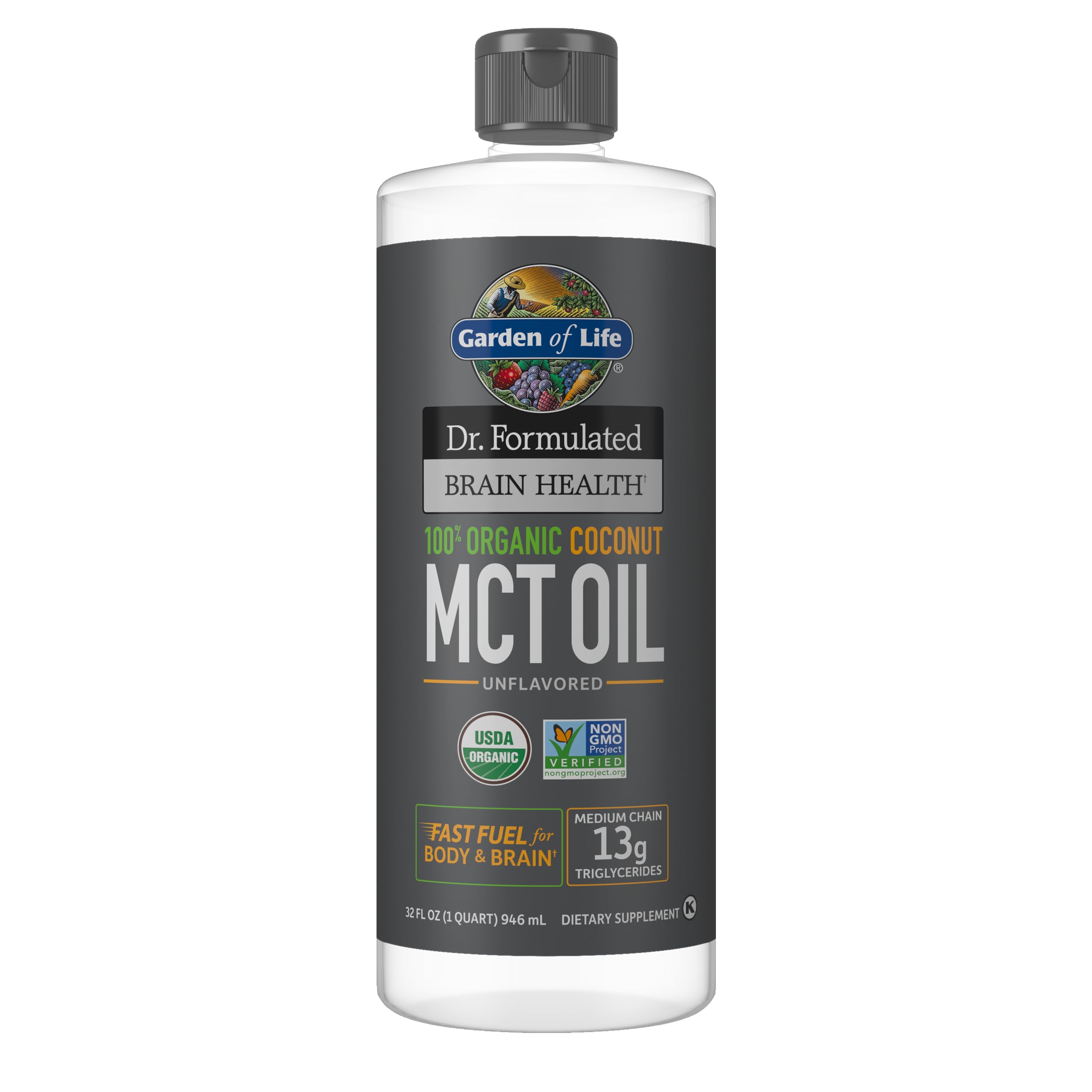 Garden of Life MCT Oil for Brain Health - Organic Coconut

