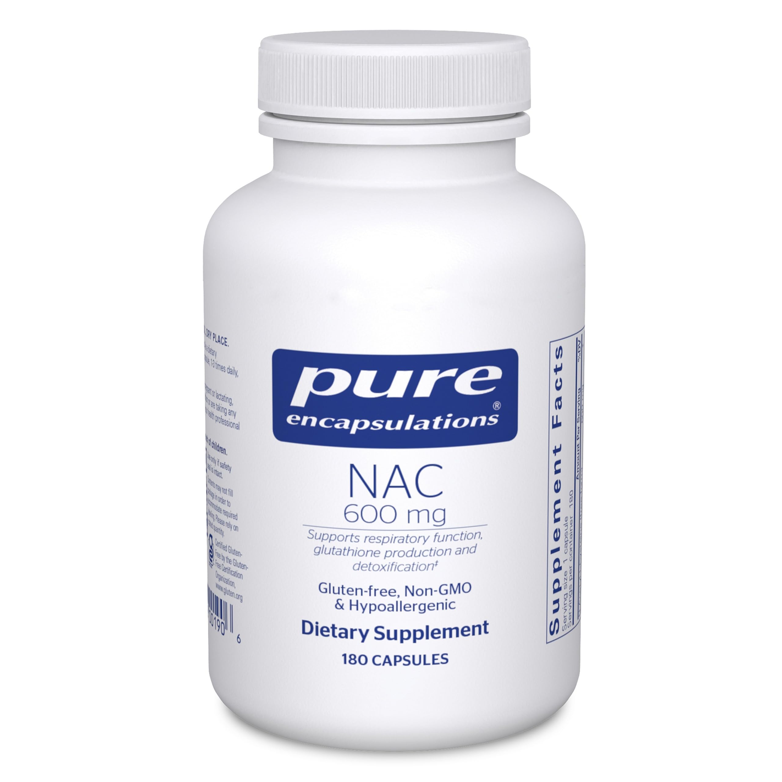 Pure Encapsulations NAC 600 mg | Lung & Liver Support

