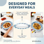 OuMuaMua Paper Plates Disposable Bulk for Events

