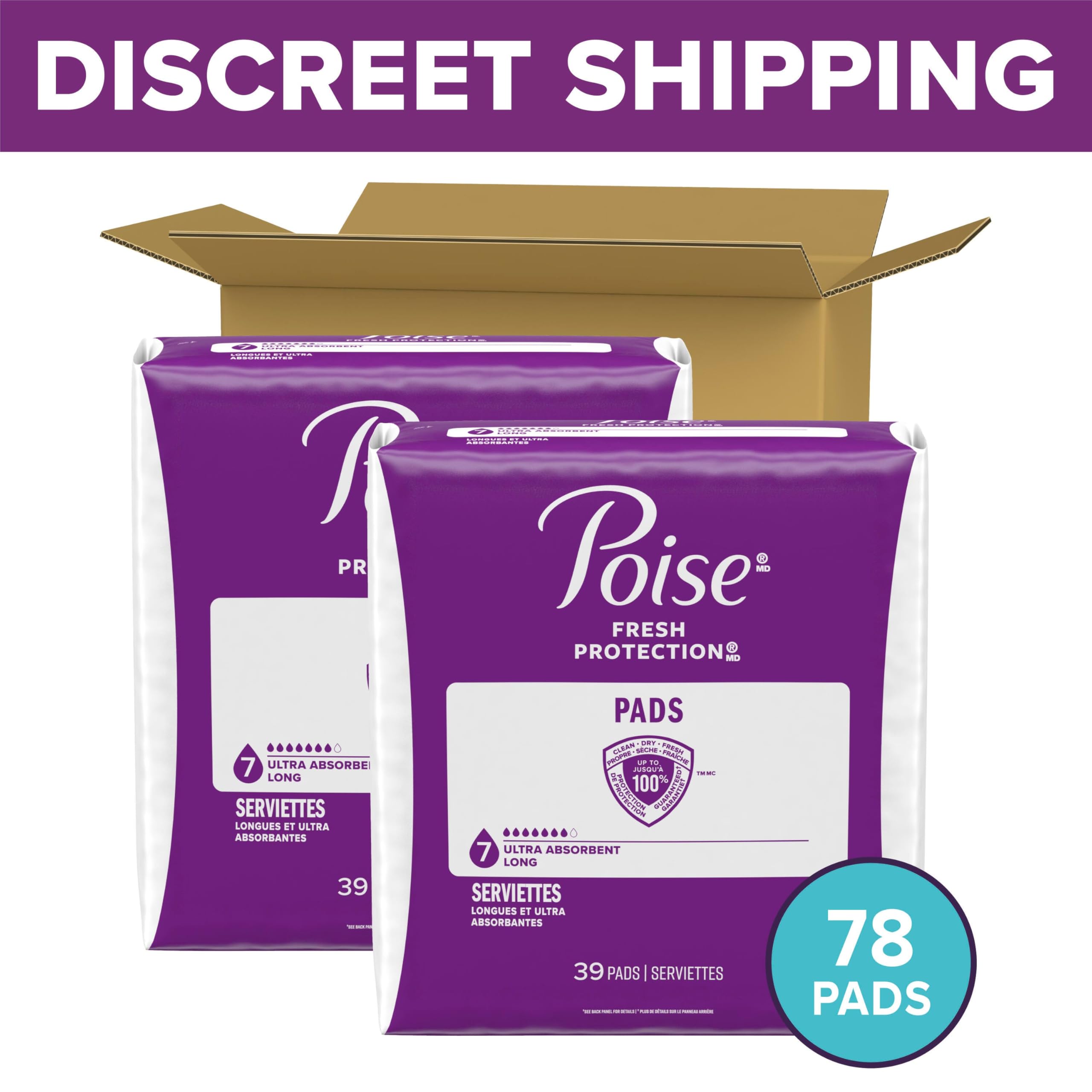 Poise Incontinence Pads for Bladder Leaks | Absorbent Protection

