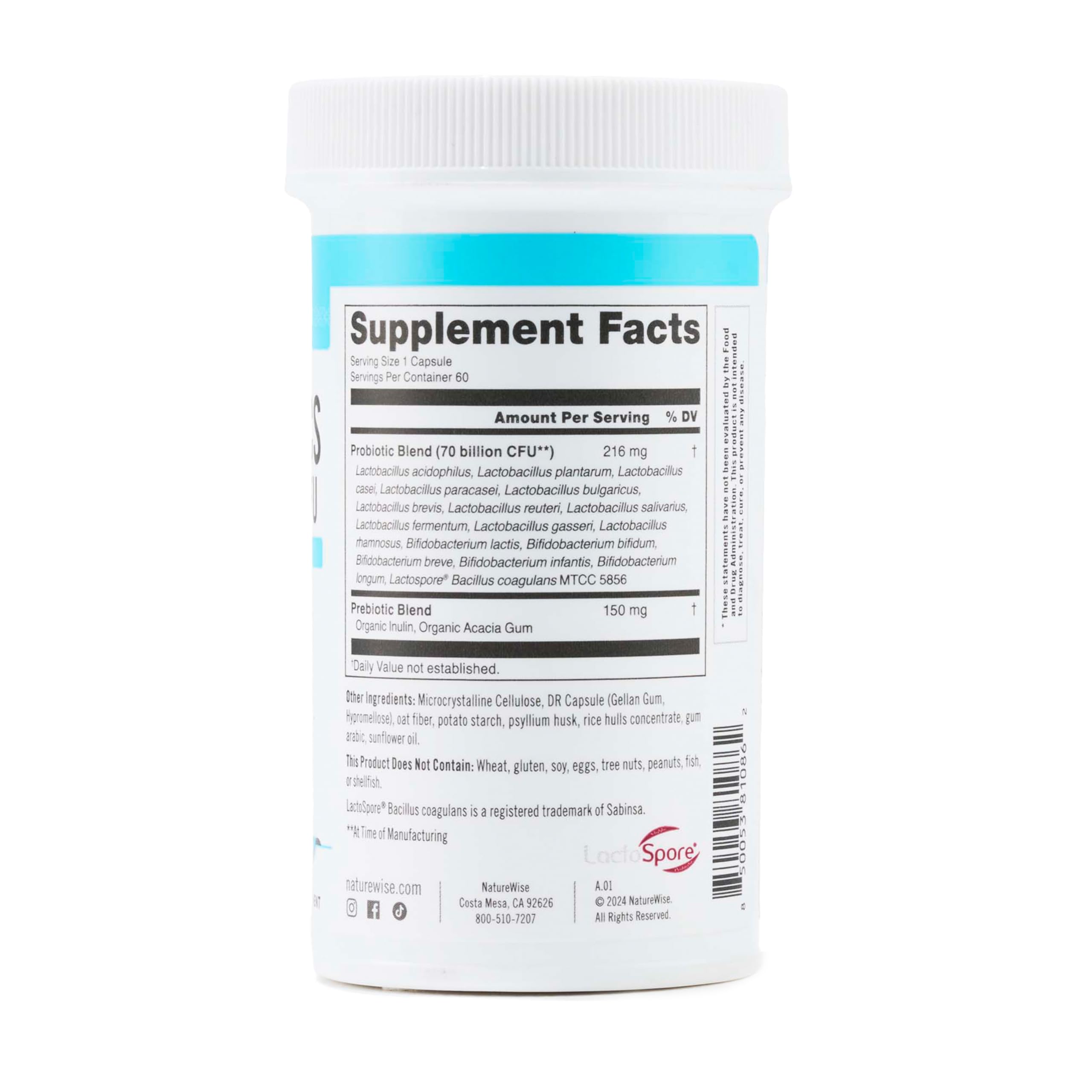 NatureWise Probiotics for Digestive & Immune Support

