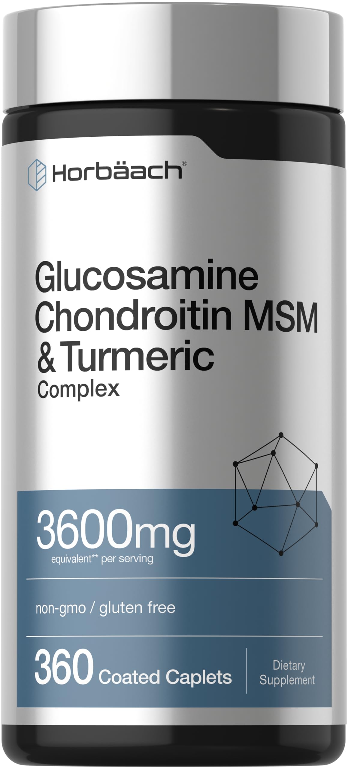Horbäach Glucosamine Chondroitin MSM with Turmeric

