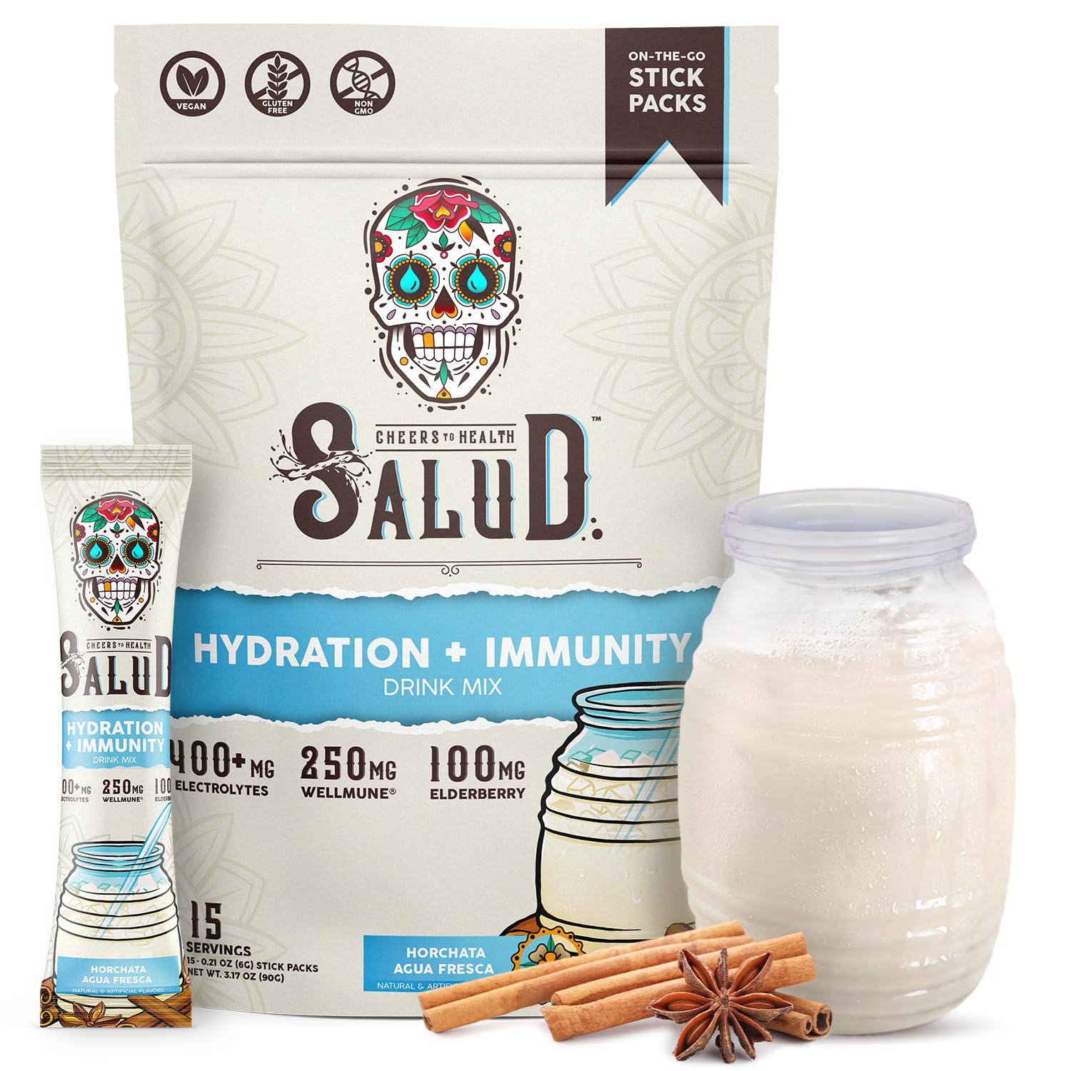 Salud 2-in-1 Hydration Sachets + Immunity Electrolytes Powder