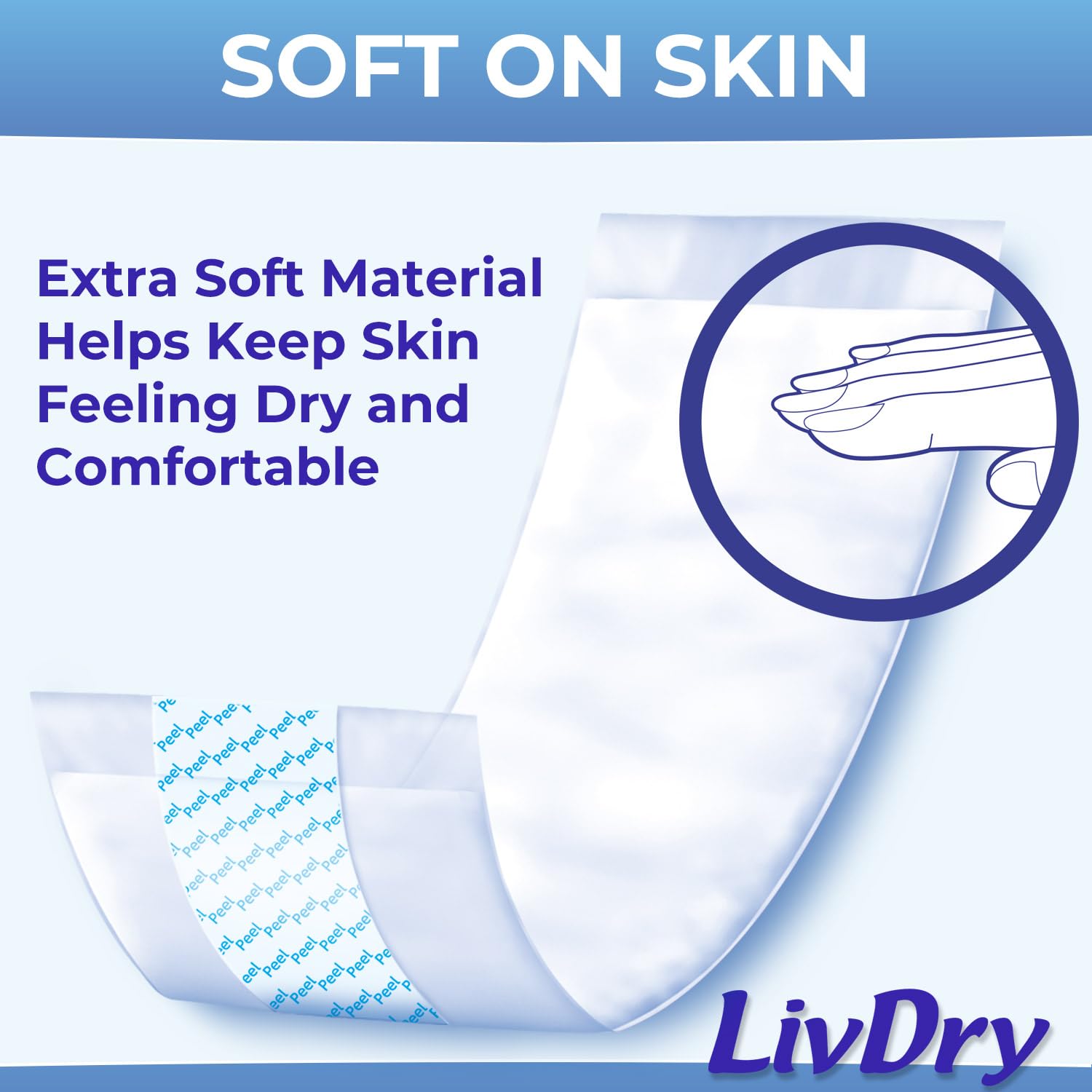 LivDry Incontinence Booster Pads for Adults | Disposable

