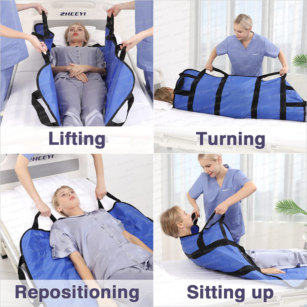 ZHEEYI Positioning Bed Pad with Reinforced Handles

