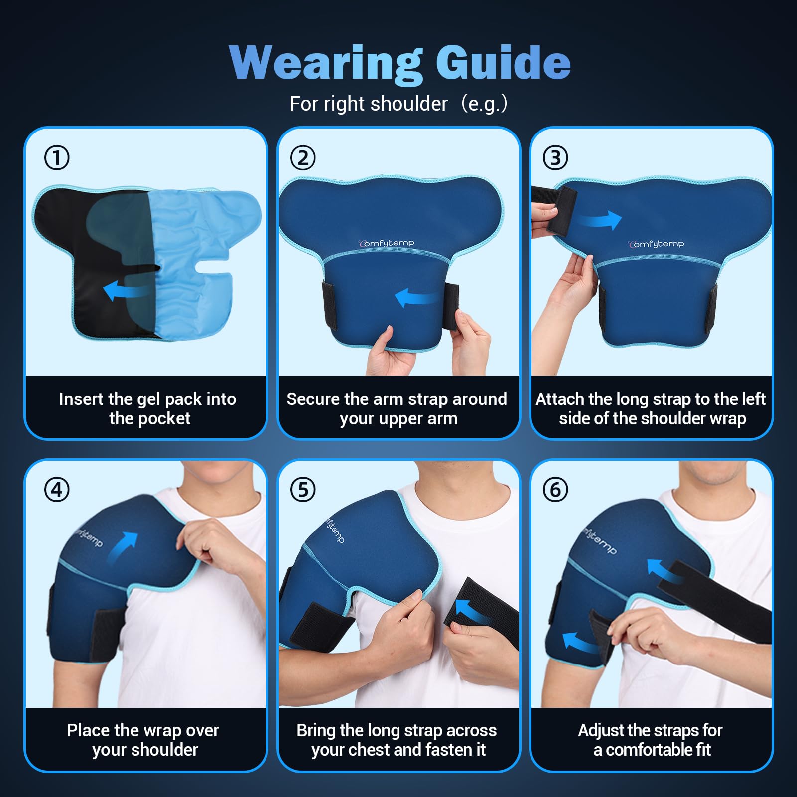 Comfytemp Shoulder Ice Wrap - Adjustable Therapy

