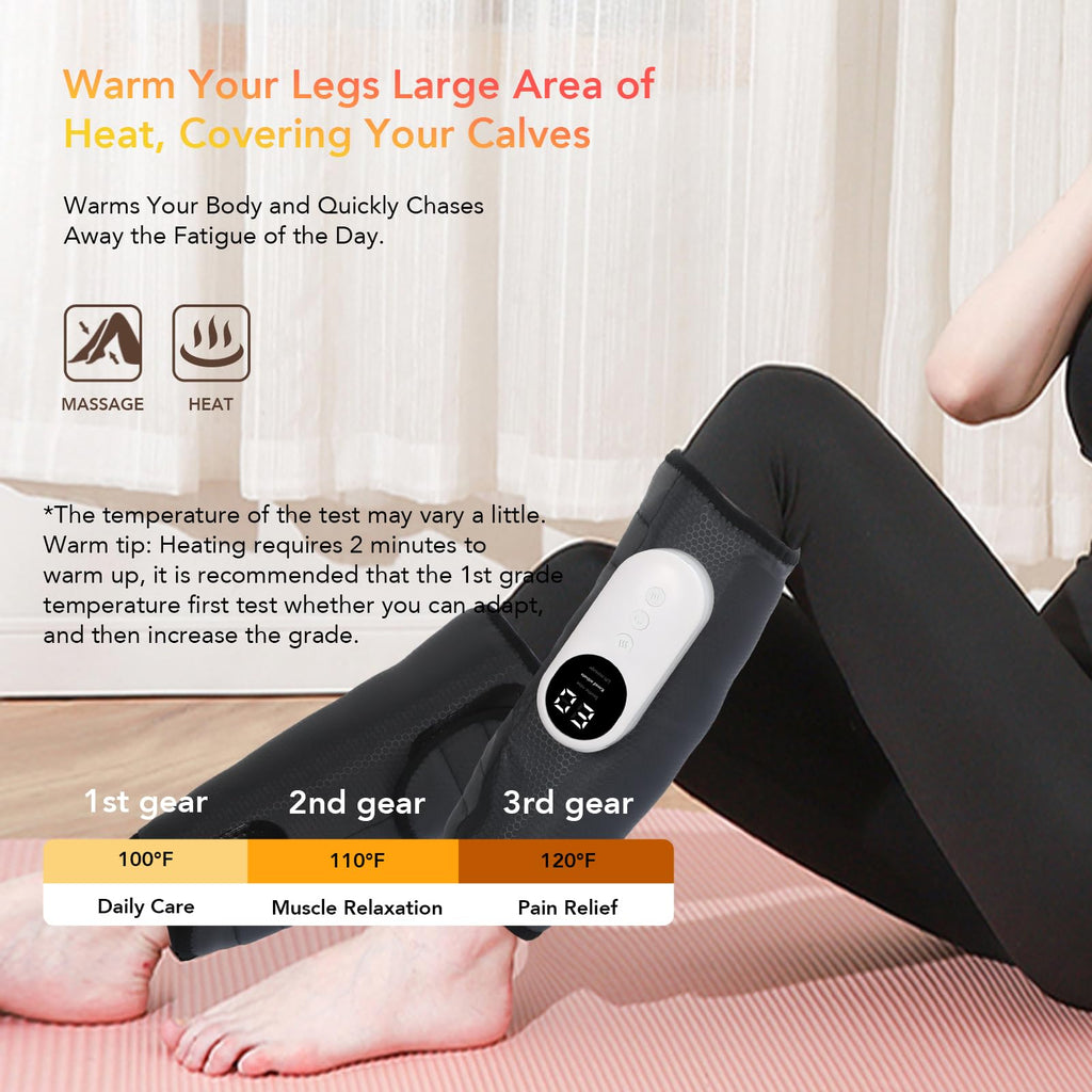 LINGTENG Leg Massager with Heat for Calf Circulation

