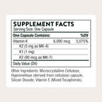 THORNE Vitamin K1 & K2 Capsule Supplement for Bone Health

