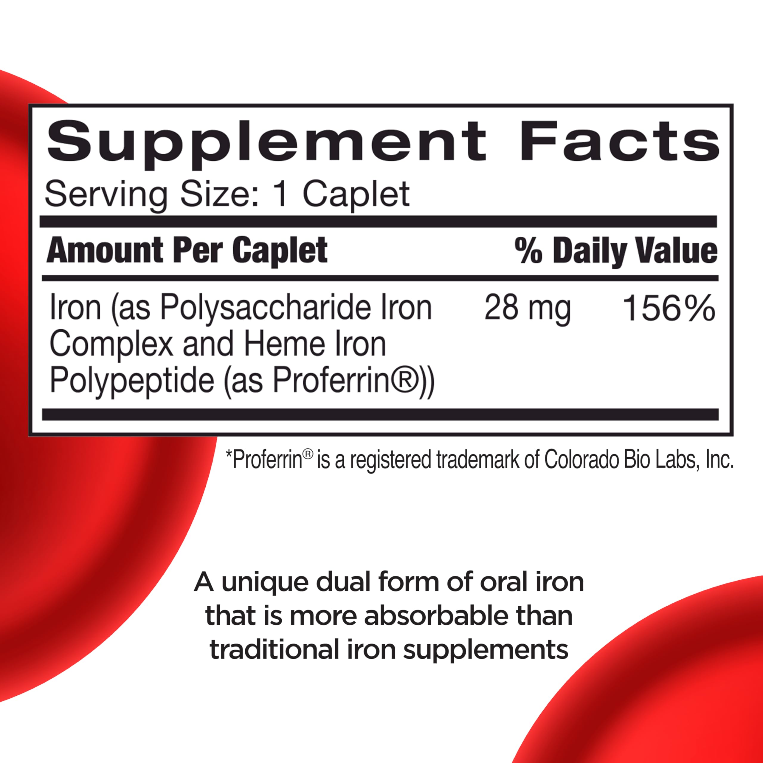Feosol Complete Iron Caplets - High Absorption

