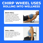 Chirp Wheel Foam Roller for Back & Neck Pain Relief

