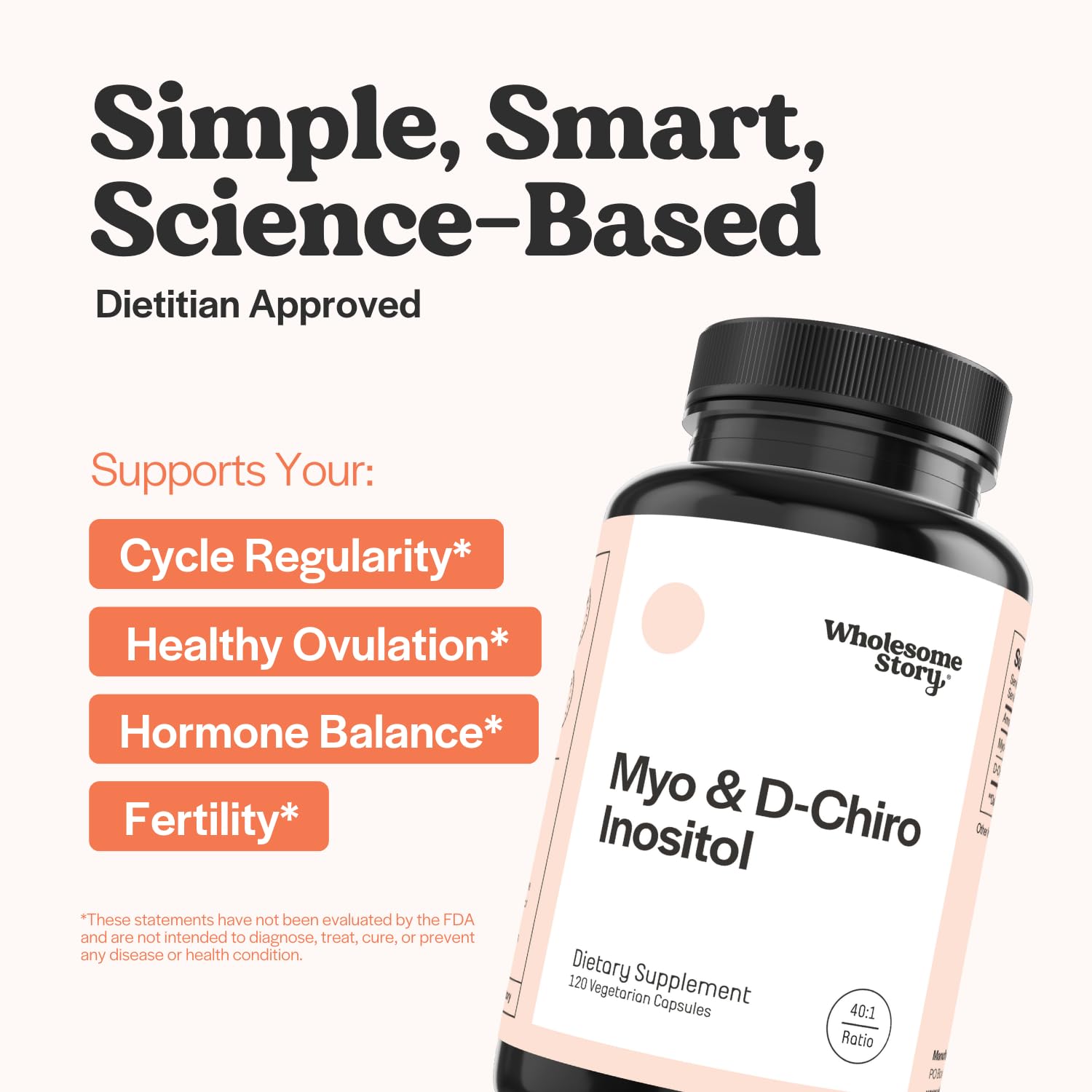 Wholesome Story Myo-Inositol & D-Chiro Inositol for Women

