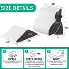 Wedge Pillow Set After Surgery Comfort GERD Relief

