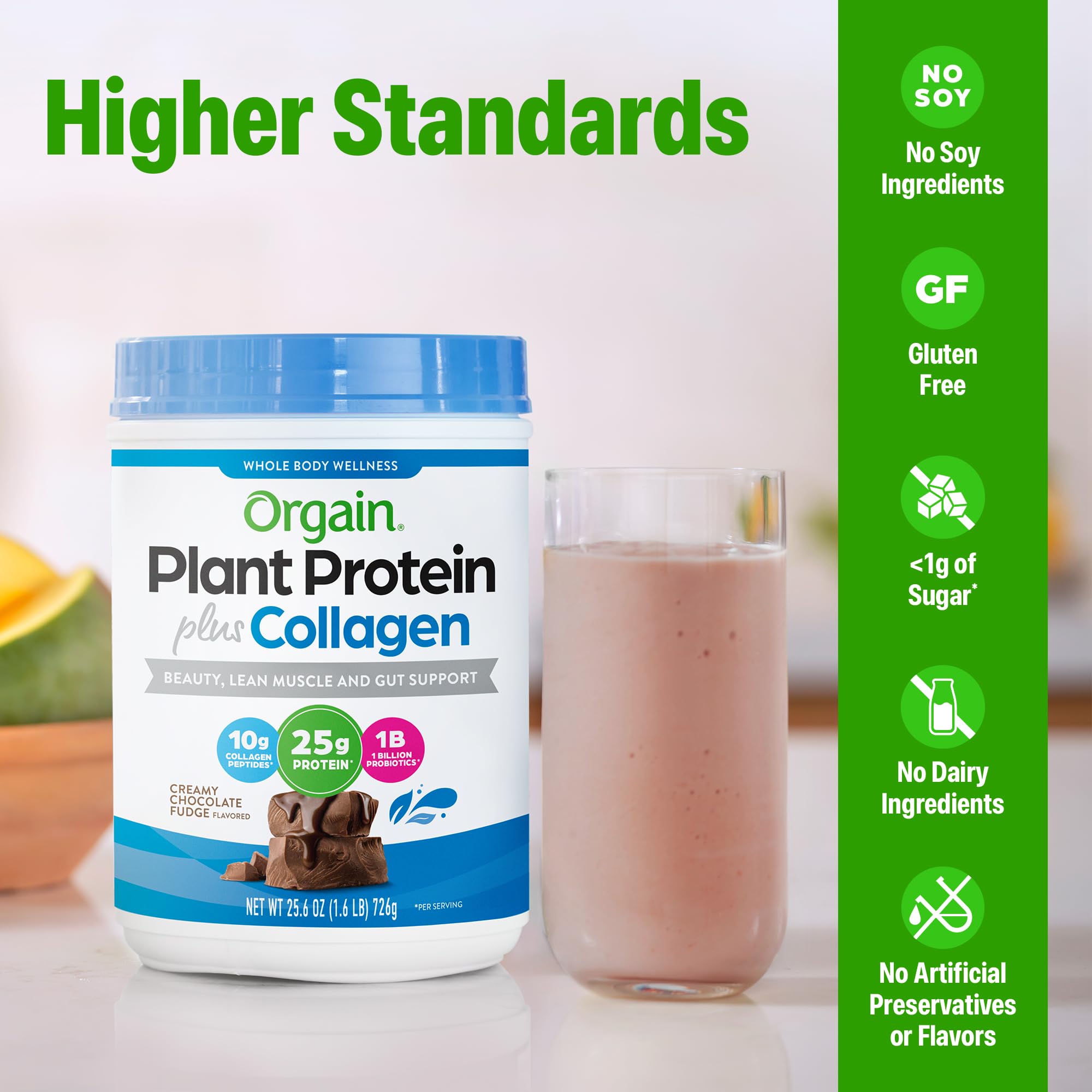 Orgain Plant Protein Powder + Collagen with Probiotics

