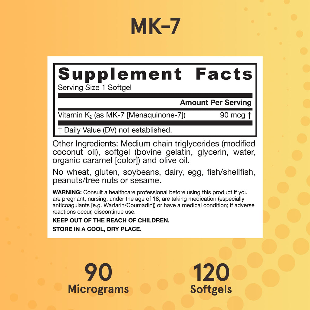 Jarrow Formulas MK-7 Vitamin K2 Softgels 90 mcg

