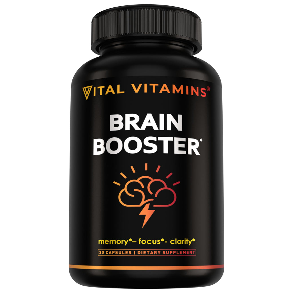 Vital Vitamins Brain Supplements Bacopa Monnieri for Memory and Focus