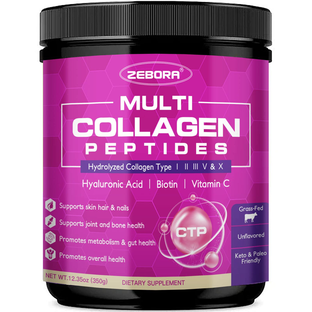 ZEBORA Multi Collagen Peptides Powder - Hydrolyzed

