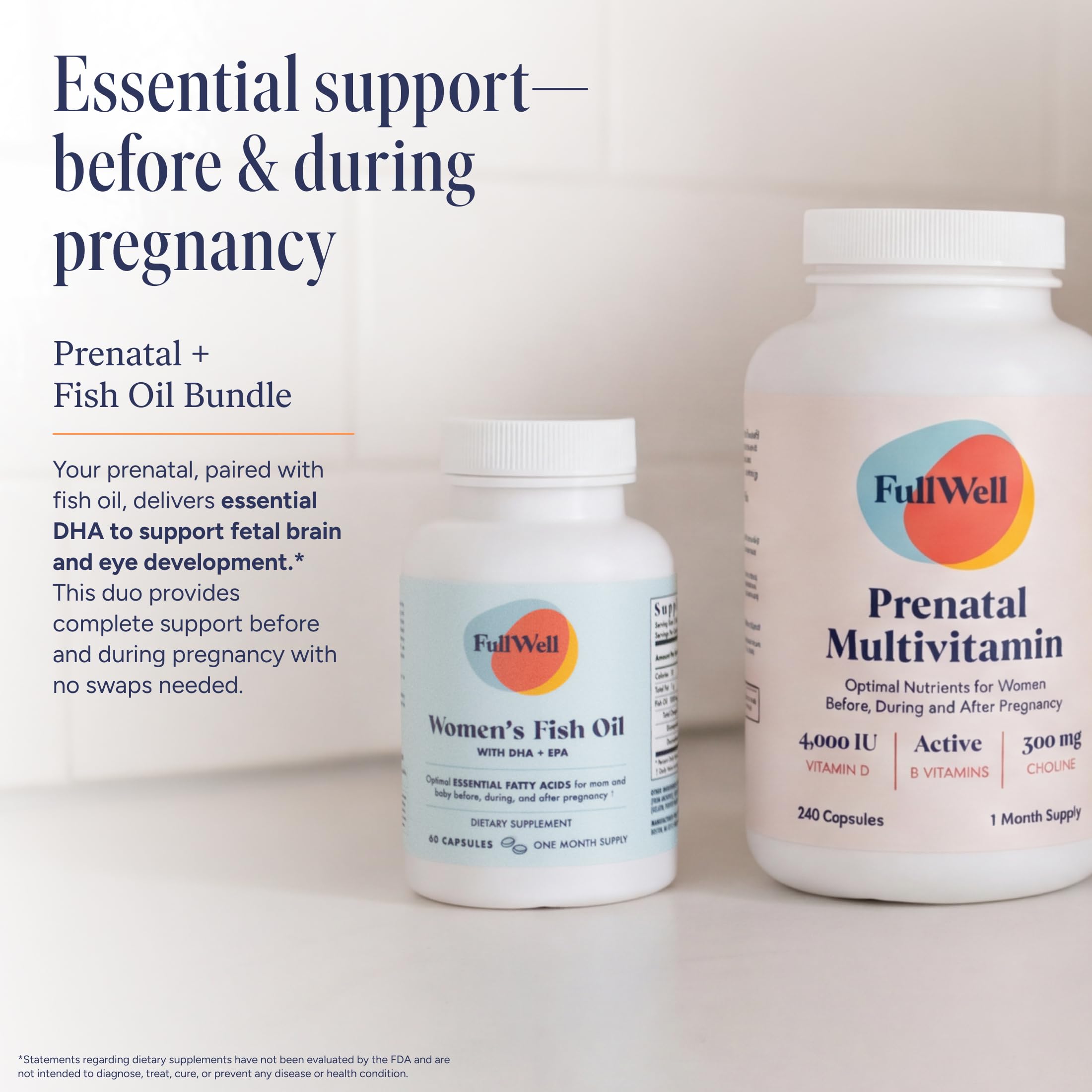 FullWell Prenatal Multivitamin for Healthy Pregnancy


