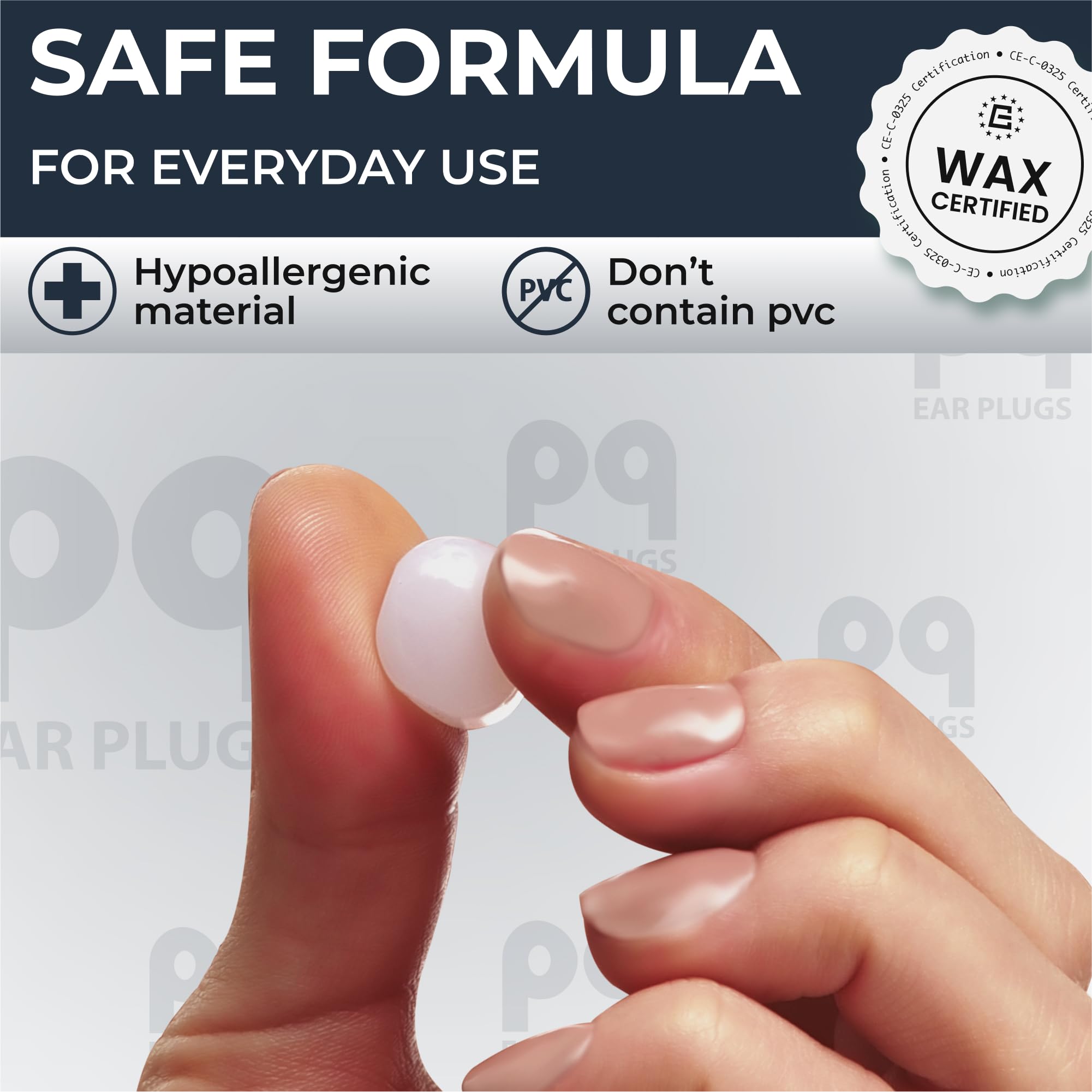 PQ Silicone Gel Ear Plugs for Sleeping and Swimming

