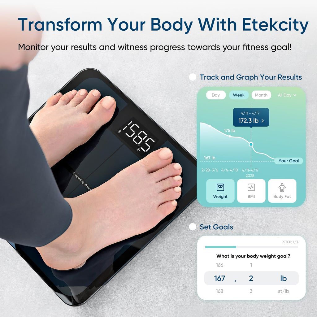 Etekcity Smart Scale with VeSync App BMI & Body Fat

