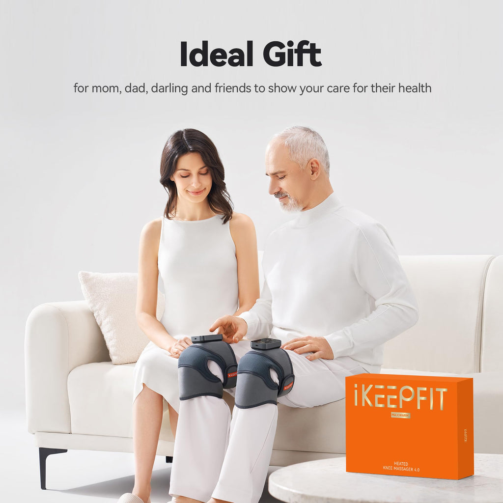 IKEEPFIT MAXwarm Knee Massager 4.0 Cordless Heat & Vibration


