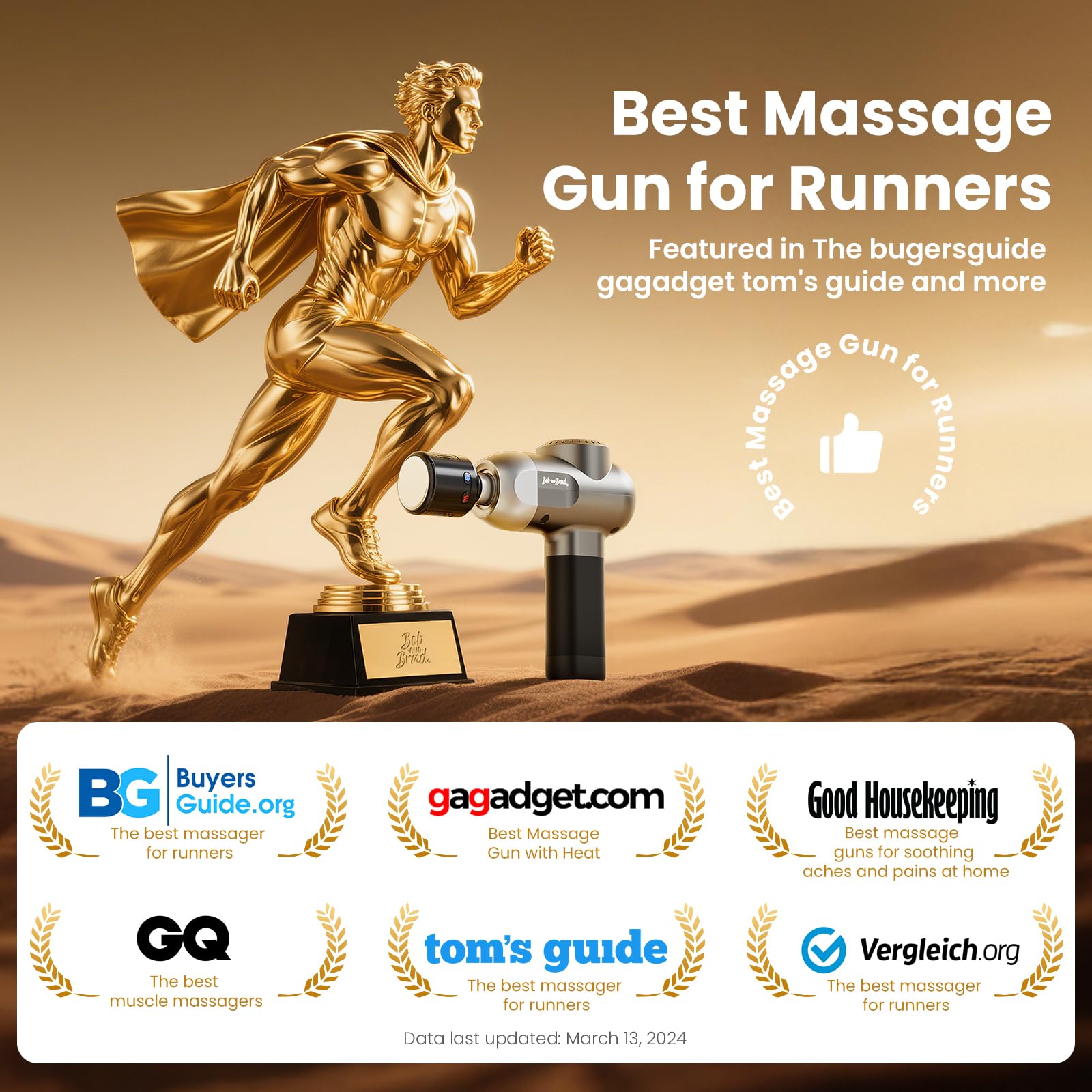 Massage Gun by Bob and Brad C2 Pro with Heat & Cold Therapy

