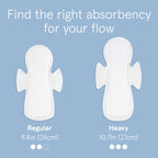 LOLA Cotton Pads with Wings - Organic Hypoallergenic

