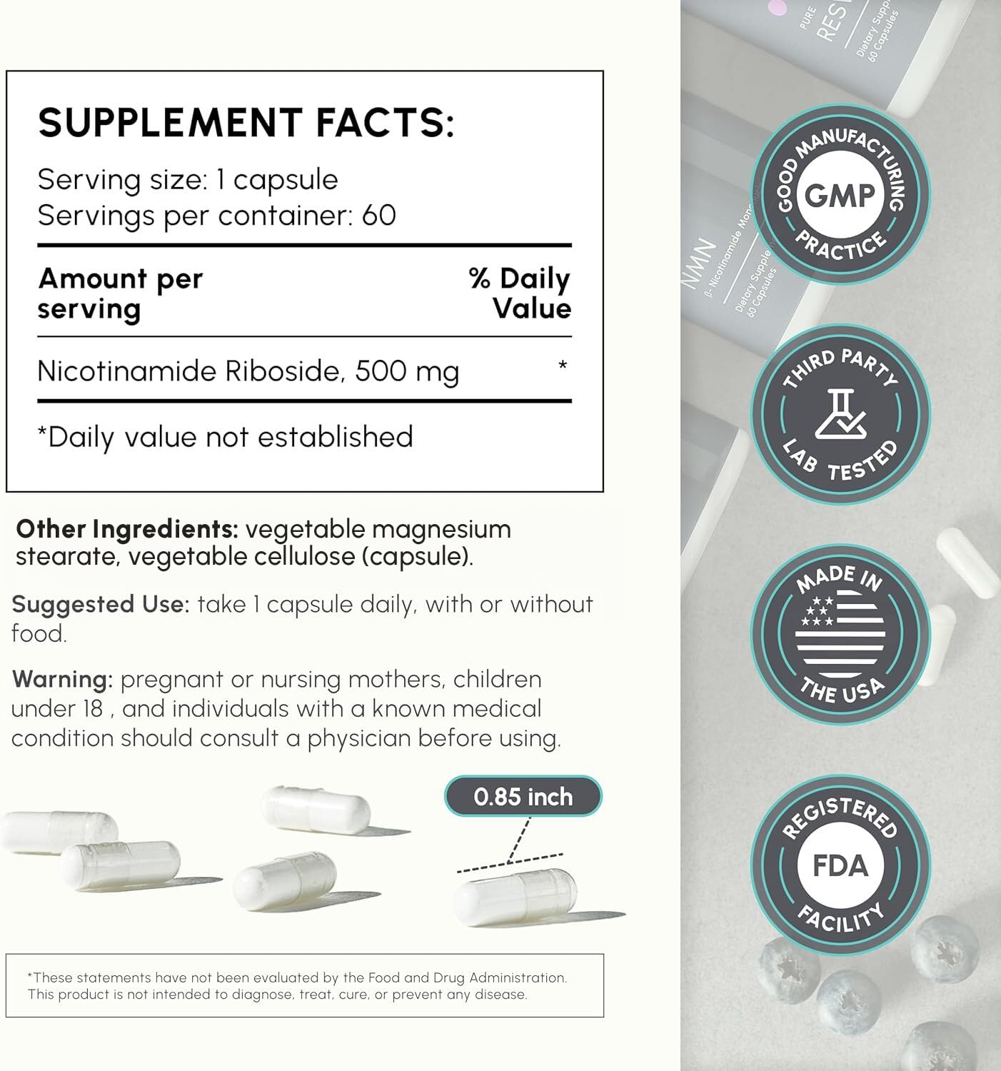 partiQlar NR Nicotinamide Riboside – NAD+ Booster

