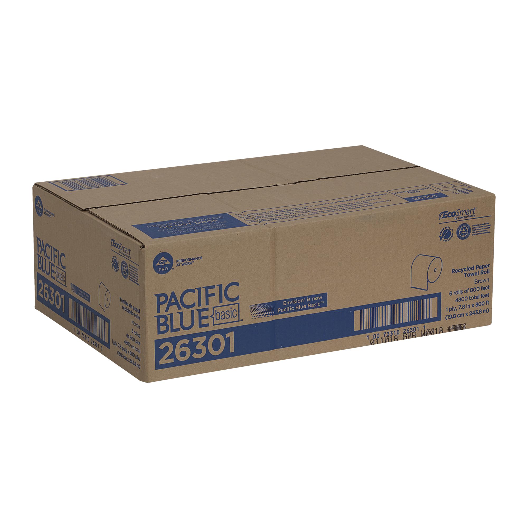 Georgia-Pacific Paper Towels Recycled Hardwound Brown

