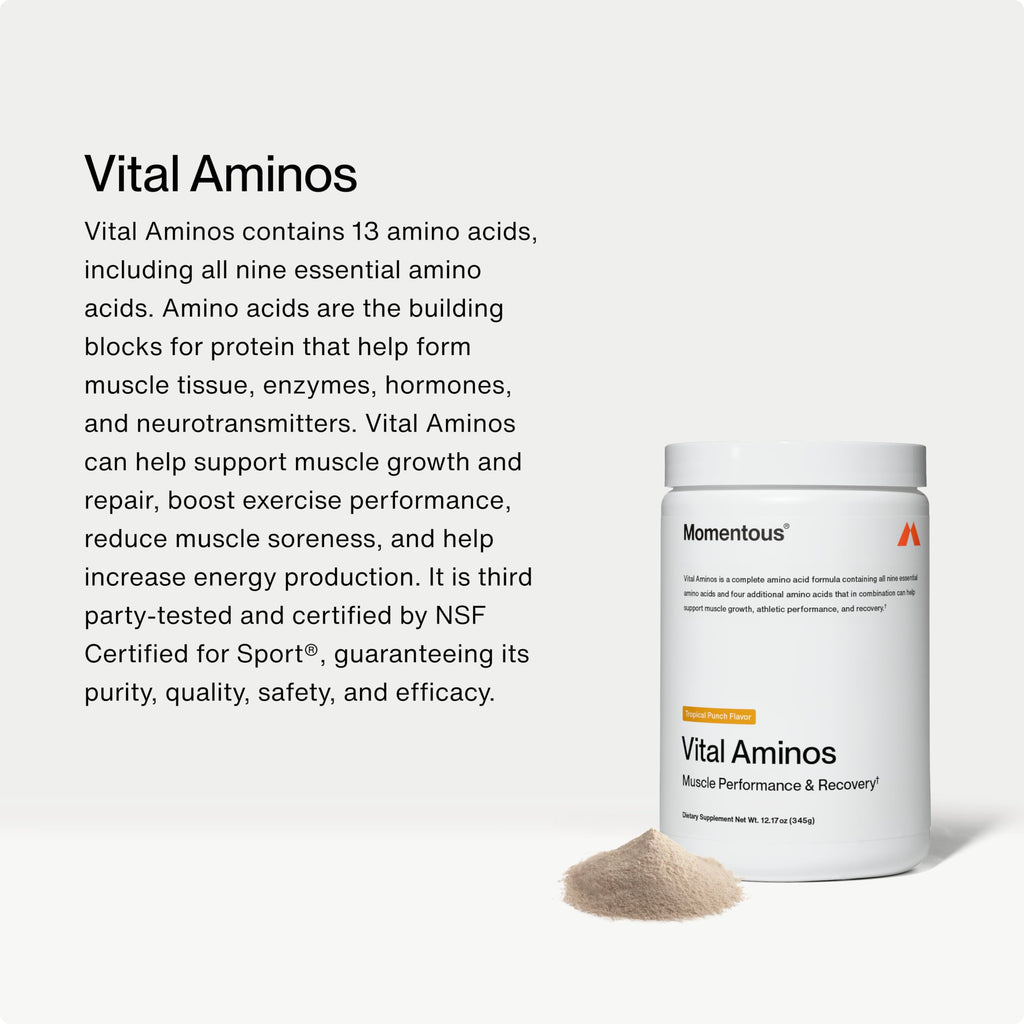 Momentous Vital Aminos Powder | BCAA & EAA

