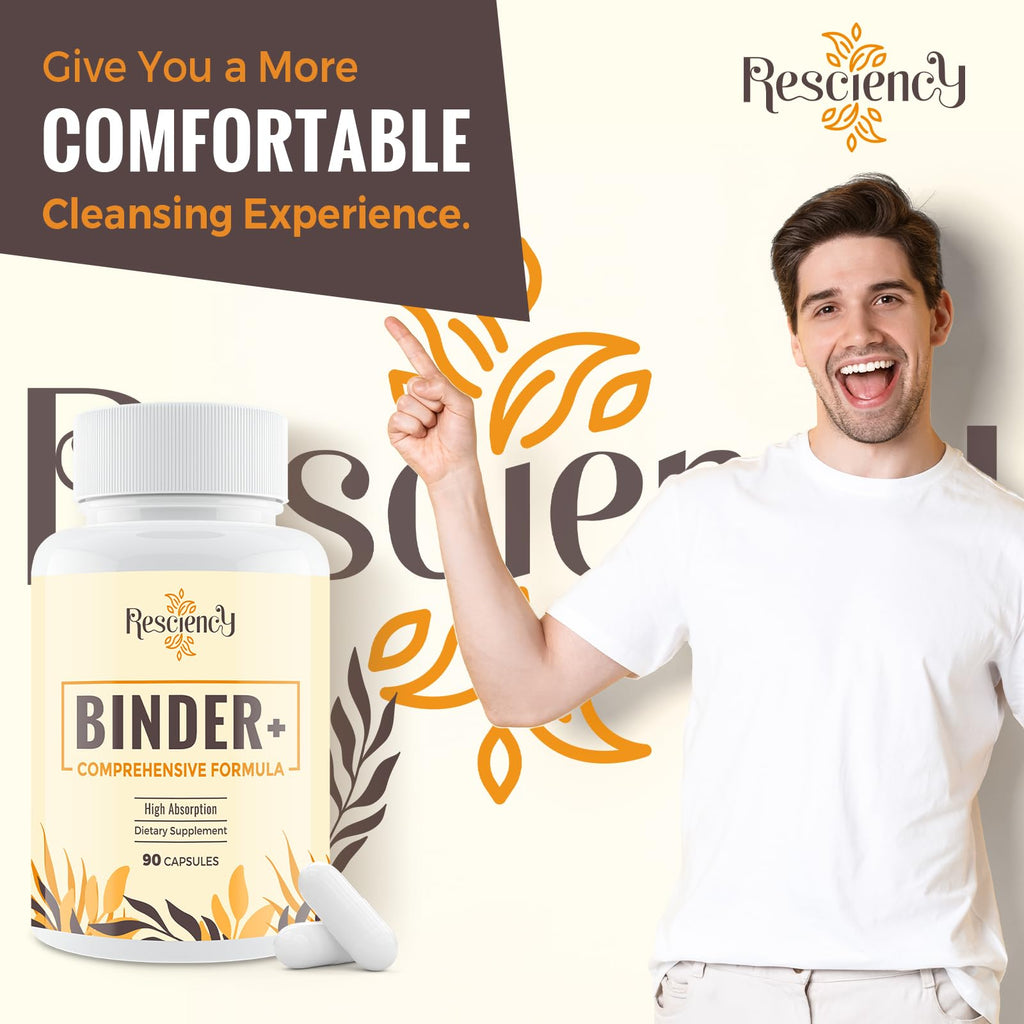 Resciency Detox Binder Supplement with Charcoal and Minerals

