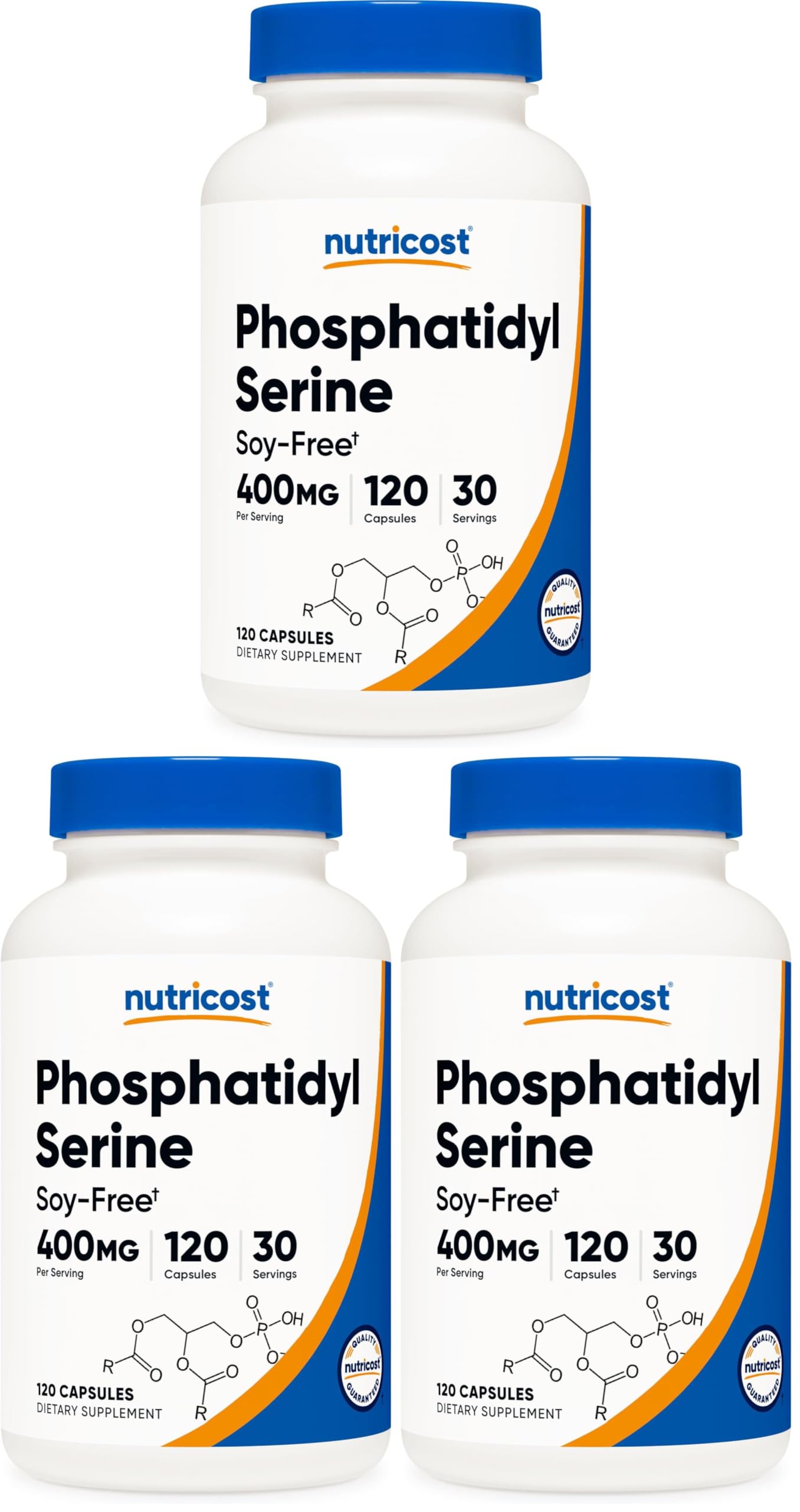 Nutricost Phosphatidylserine 400mg Capsules, Soy Free, Gluten Free