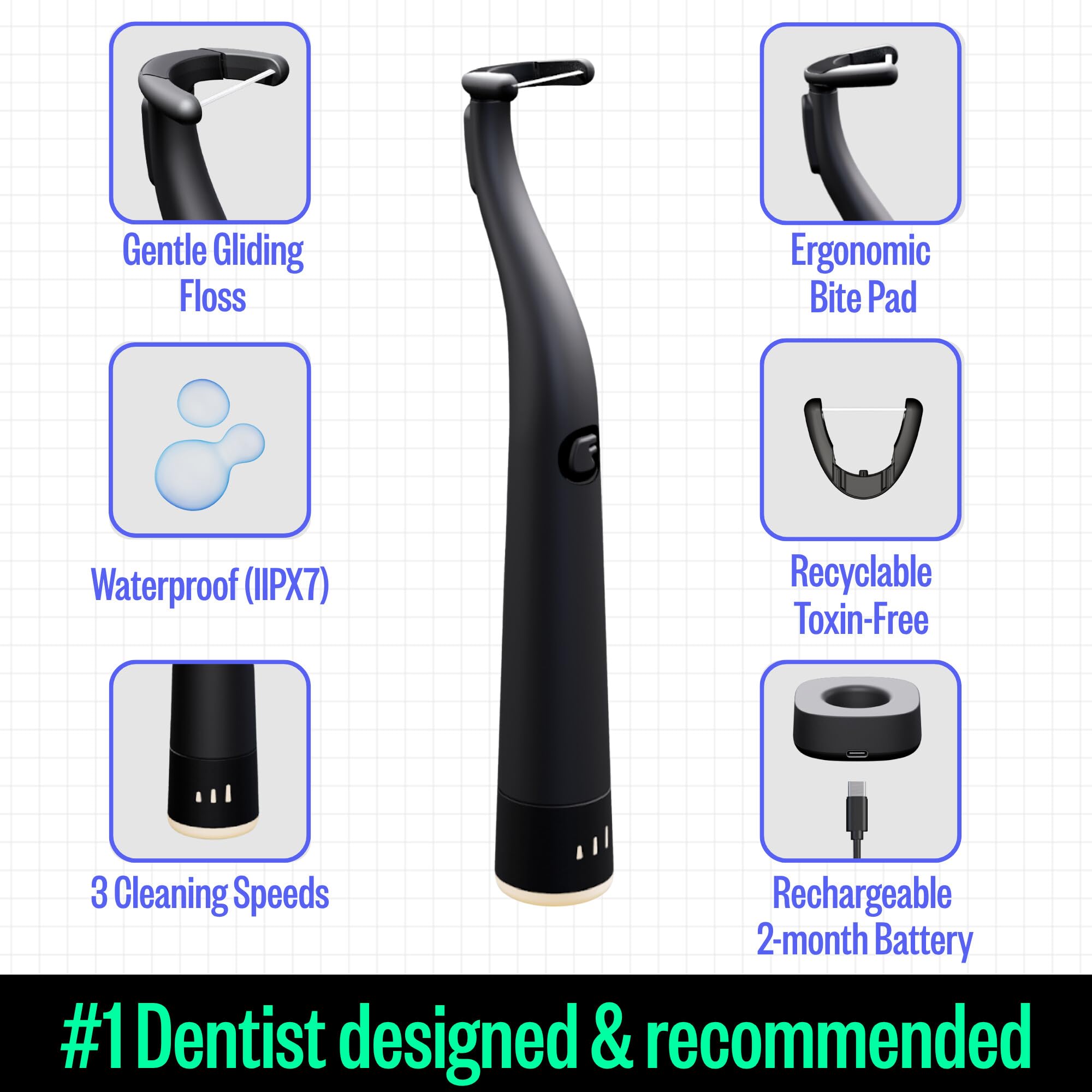 Flaus Electric Flosser - Water Floss Alternative

