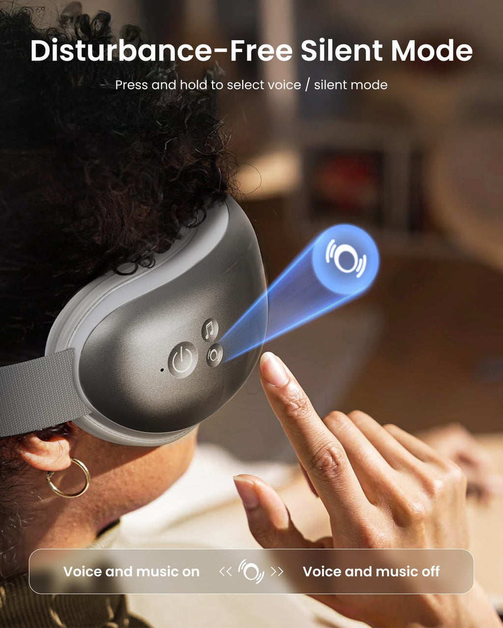 RENPHO Eyeris 1 Eye Massager with Heat | Eye Strain Relief

