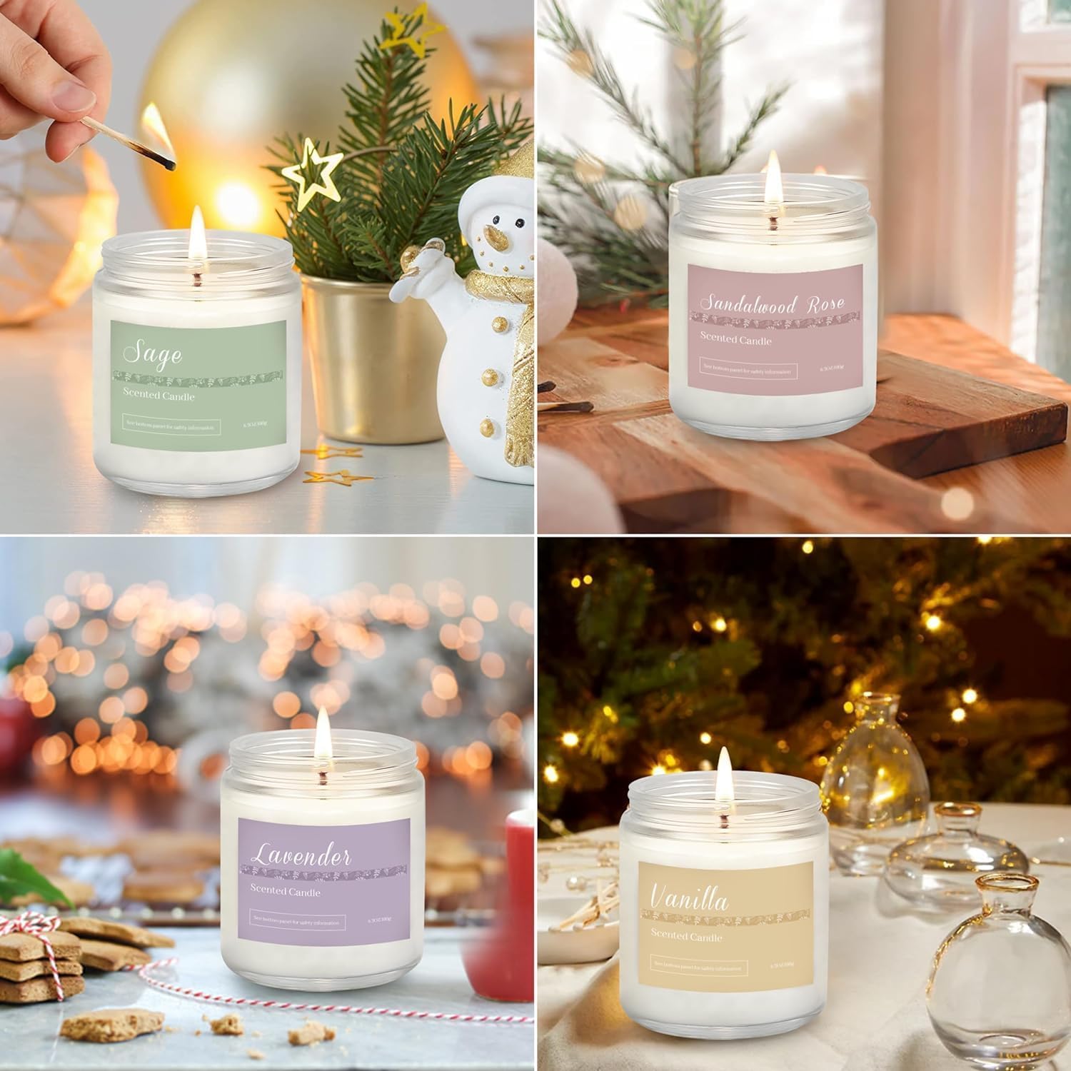 Scented Candles Gift Set for Home | Aromatherapy Collection

