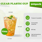 Lilymicky Clear Plastic Cups | Disposable Party Cups

