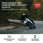 EARPEACE Motorcycle Ear Plugs with High-Fidelity Filter

