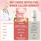 Calcium Gummies for Women – 1500mg Calcium Citrate

