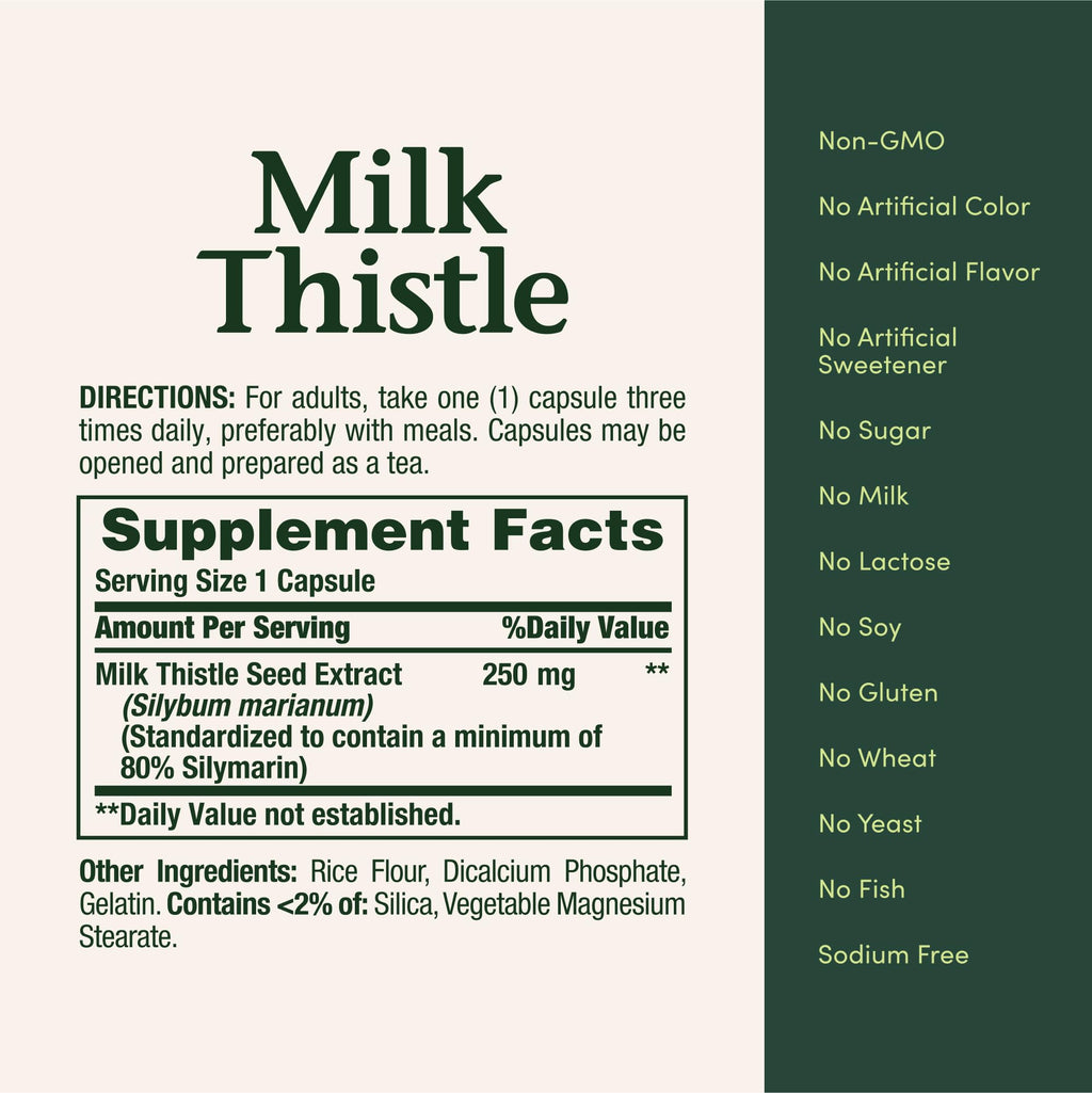 Milk Thistle Capsules for Liver Health | Nature's Bounty

