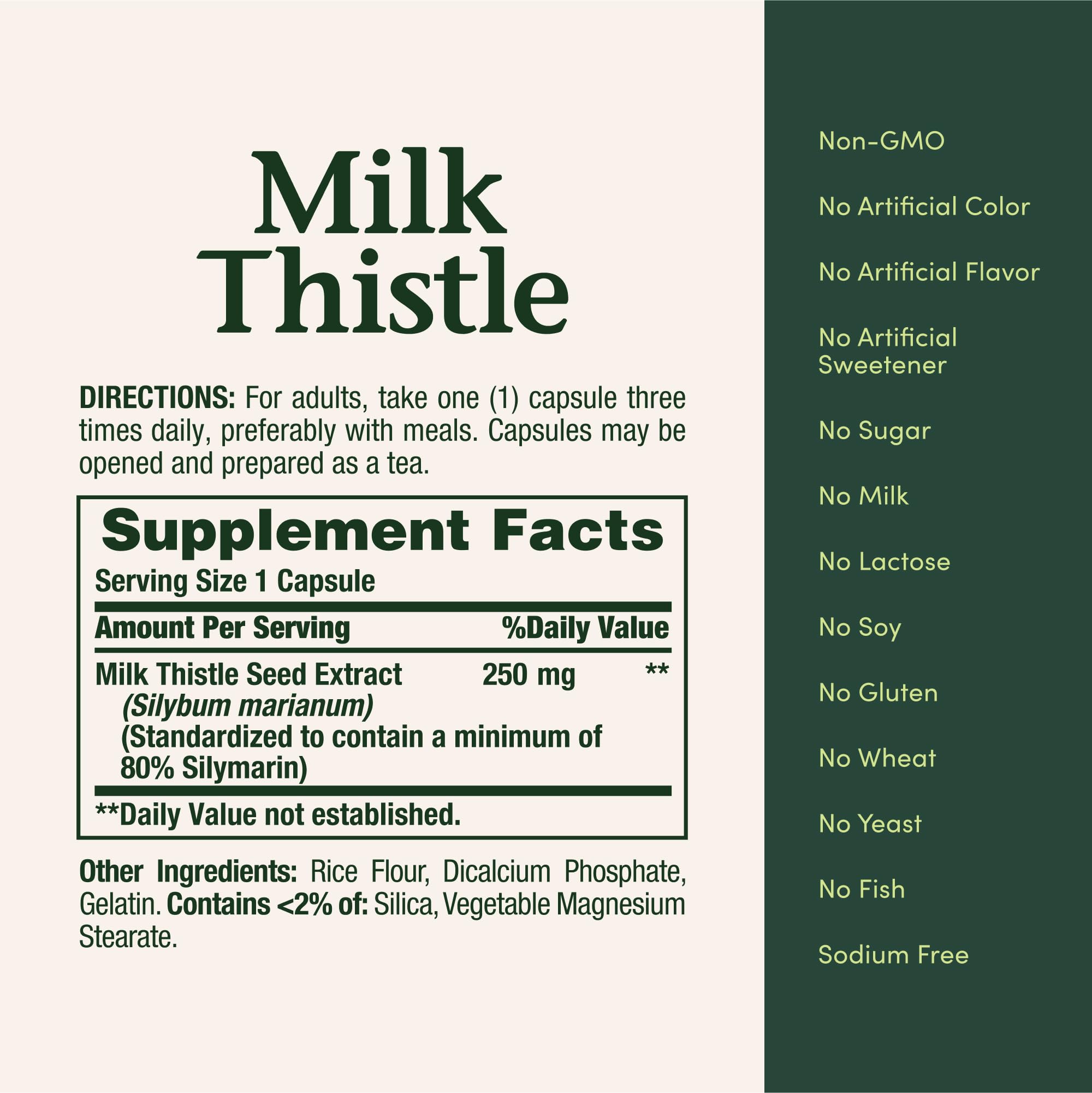 Milk Thistle Capsules for Liver Health | Nature's Bounty

