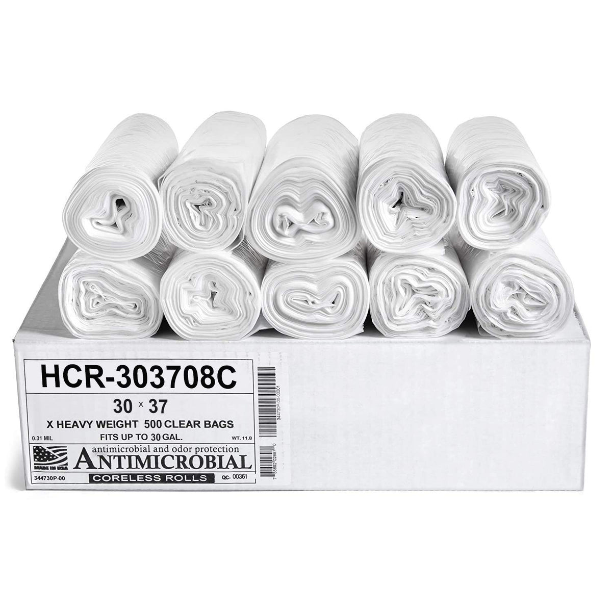 Aluf Plastics High Density Trash Bags - Heavy-Duty