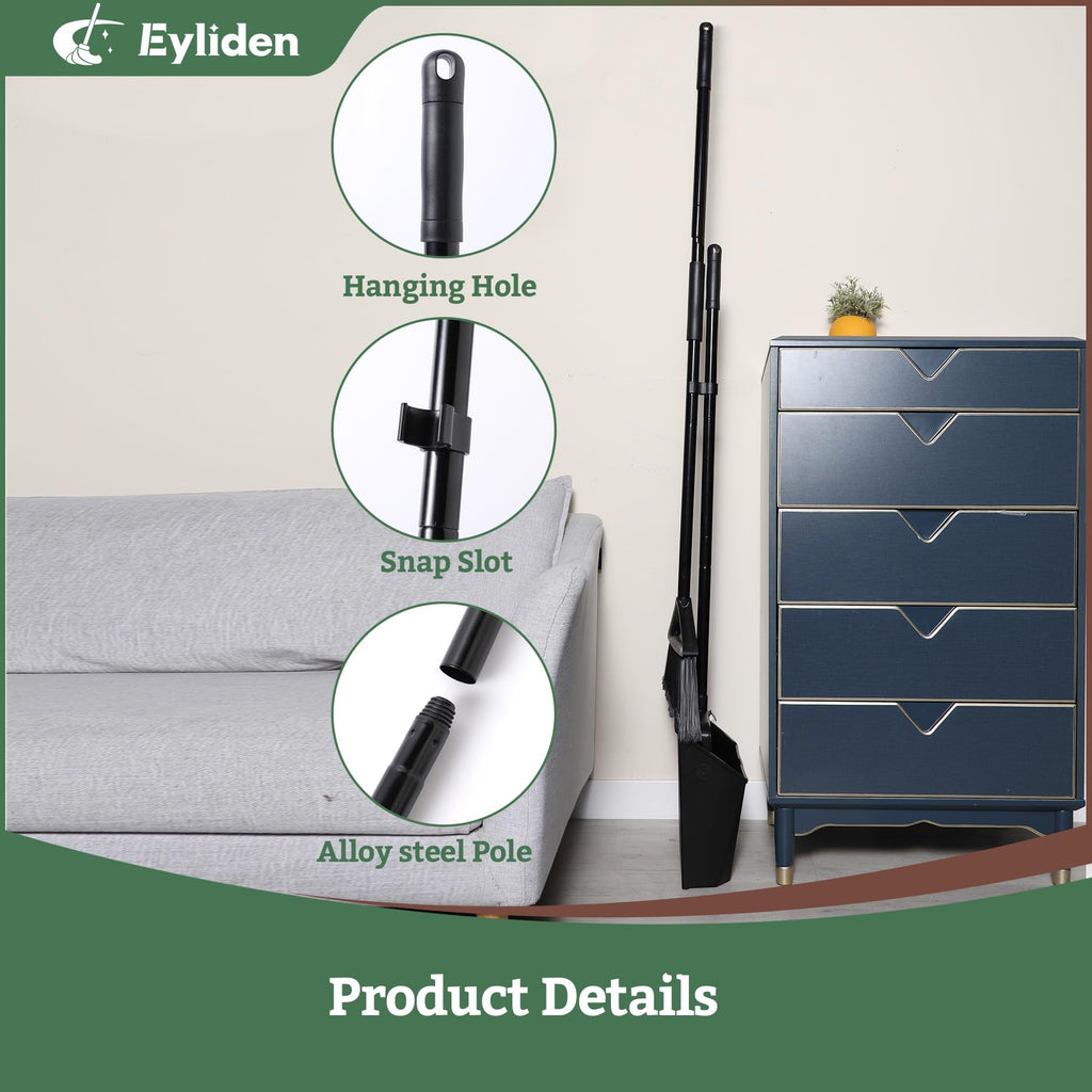 Eyliden Upright Large Commercial Dustpan with Comb Teeth

