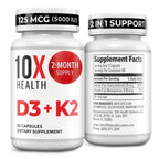Vitamin D and K Supplement by 10X Health

