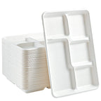Vplus Sugarcane Fiber Paper Plates | Eco-Friendly

