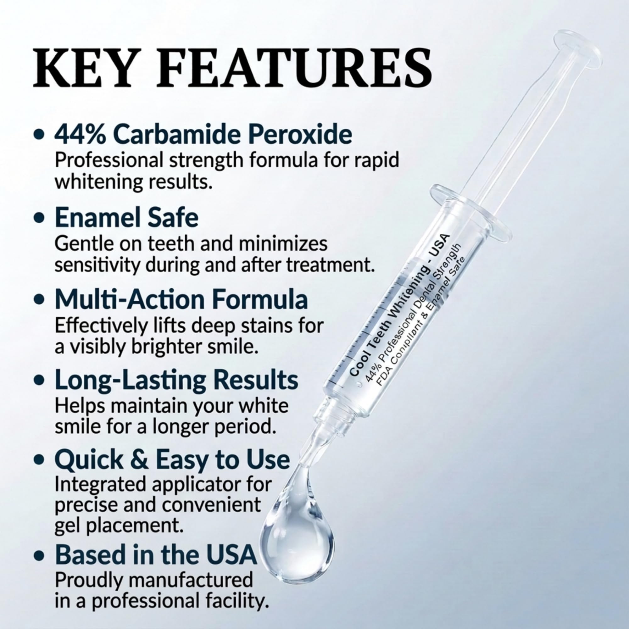 Teeth Whitening Kit for Trays - Enamel Safe At-Home Whitening

