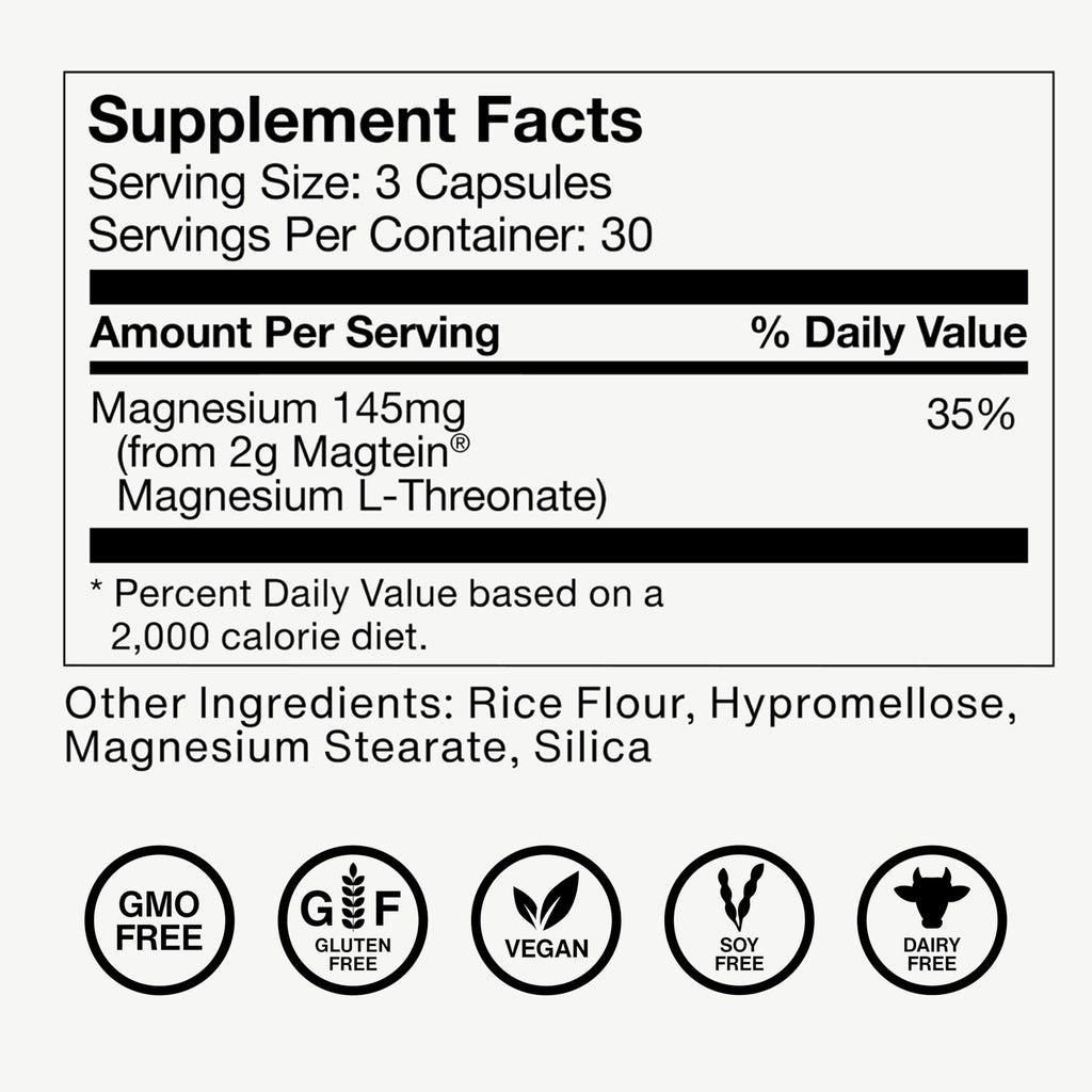 Momentous Magtein Magnesium L-Threonate Brain Support

