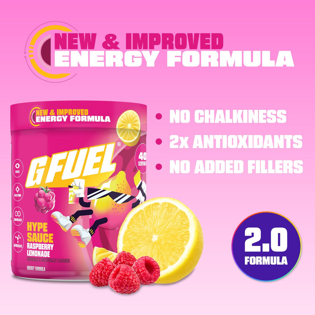 G Fuel Hype Sauce 2.0 Energy Powder for Gaming

