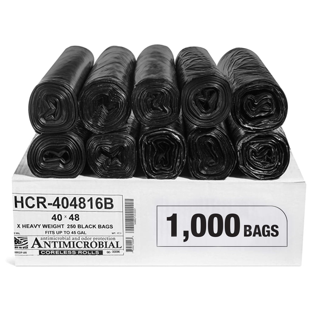 Aluf Plastics High Density Trash Bags - Heavy-Duty